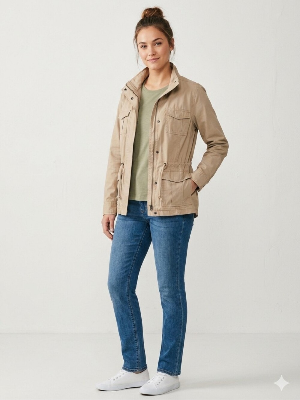 Utility Jacket Tan/Sand | Size Large Classic Fit